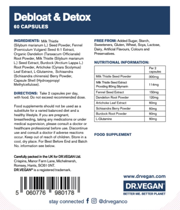 Dr Vegan - Debloat & Detox 60s