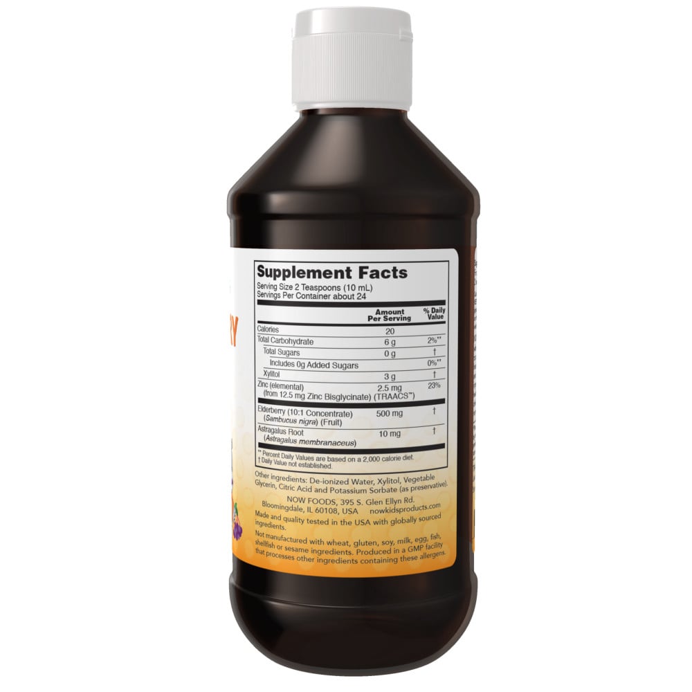 NOW - Elderberry Liquid For Kids 237ml