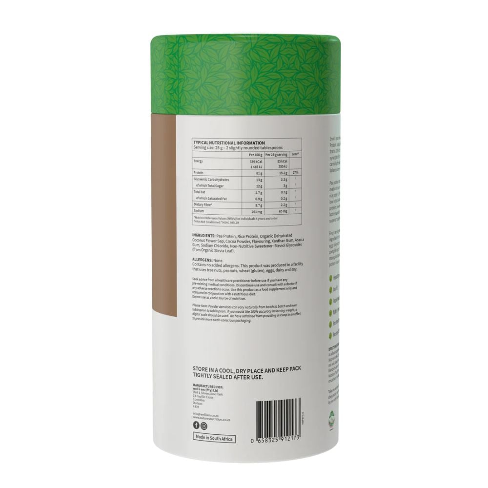 Nature's Nutrition - Plant Protein Chocolate 500g