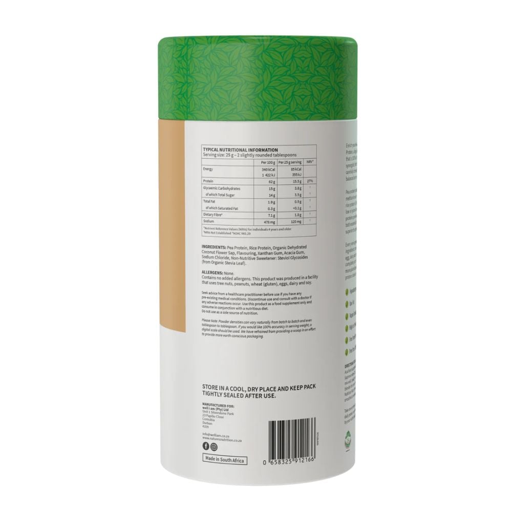 Nature's Nutrition - Plant Protein Vanilla Caramel 500g