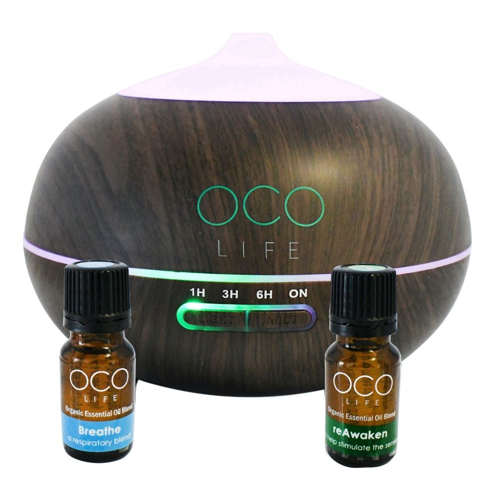 OCO Life - Zen Dark Wood Diffuser with 2 Oils
