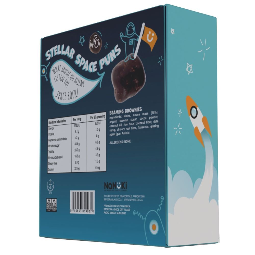 Nanuki - Space Rocks Beaming Brownies 60g