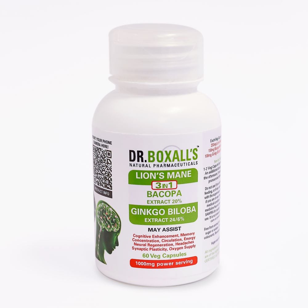 Dr Boxall's - Lions Mane, Bacopa & Gingko Biloba 3-in1 60s