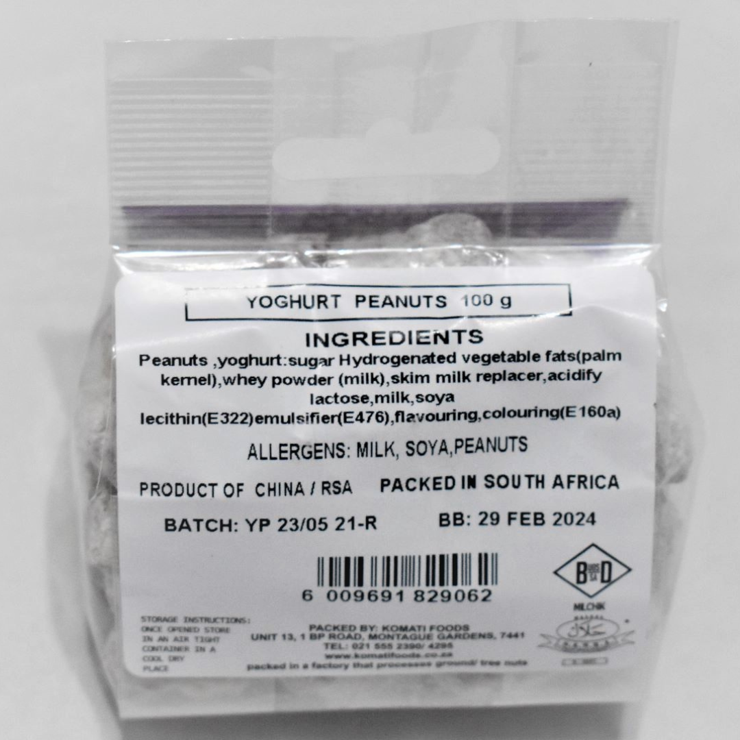 Komati - Peanuts Yoghurt Coated 100g