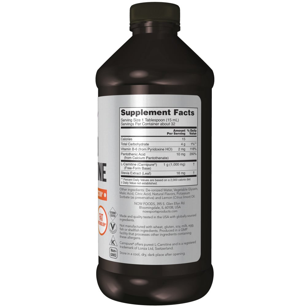 NOW - L-Carnitine 1000mg Citrus 473ml