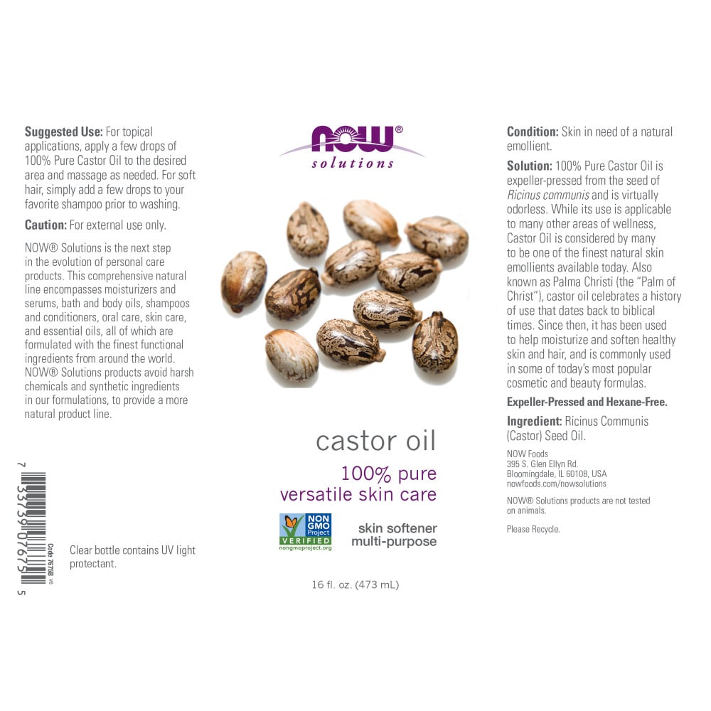 NOW - Castor Oil 473ml