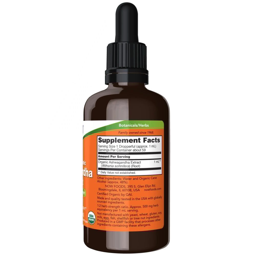 NOW - Ashwagandha Extract Liquid Organic 59ml