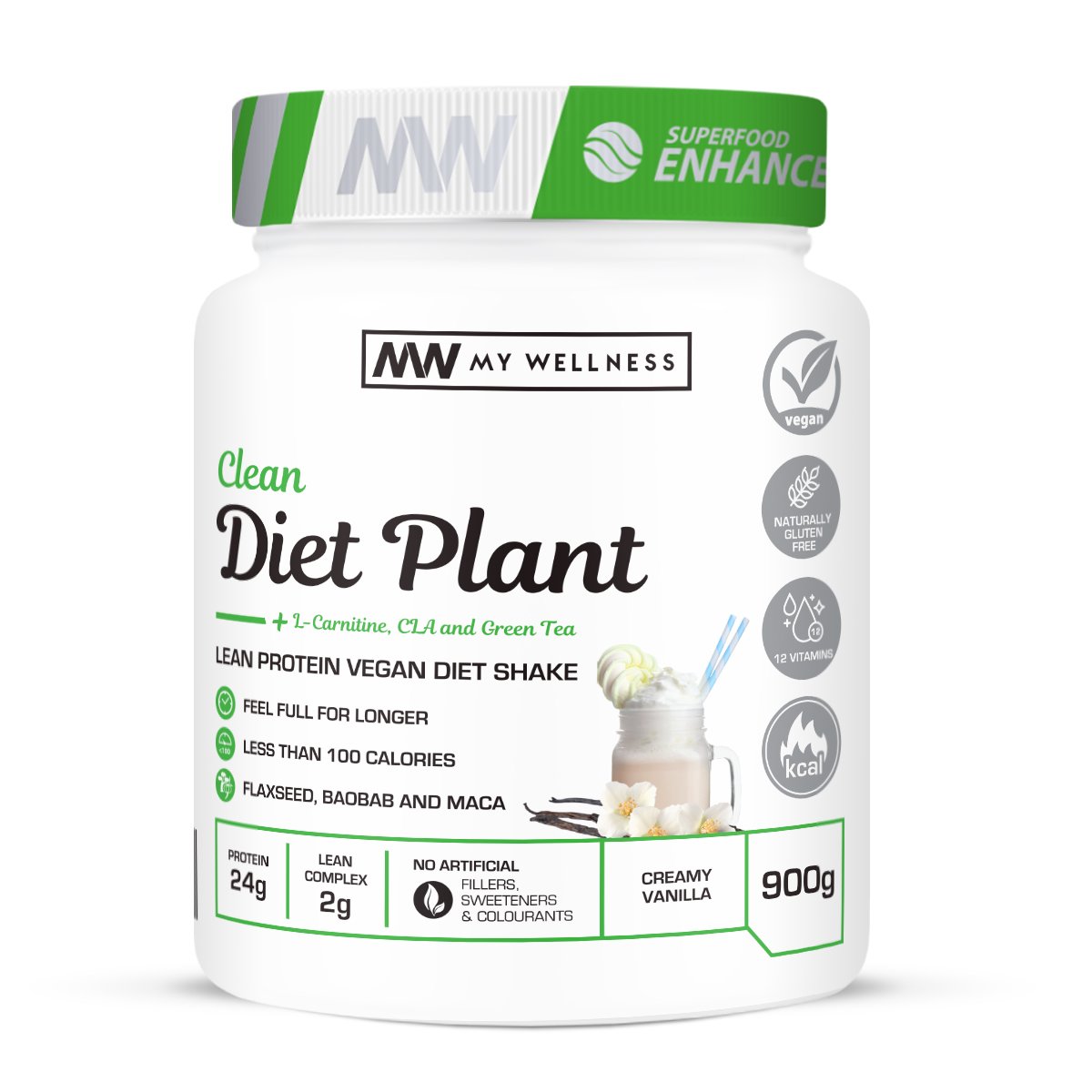 My Wellness - Clean Diet Plant Vanilla 900g