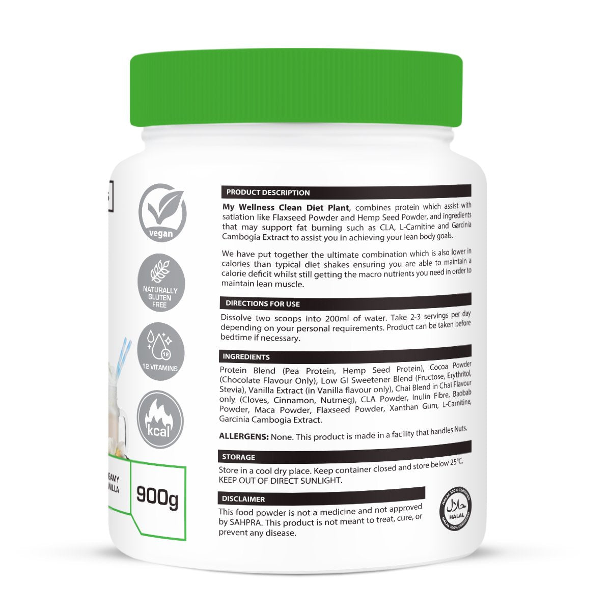 My Wellness - Clean Diet Plant Vanilla 900g