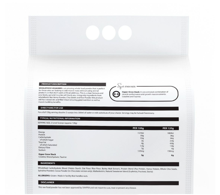 My Wellness - Wholefood Vegainer Natural Malt 3.6kg