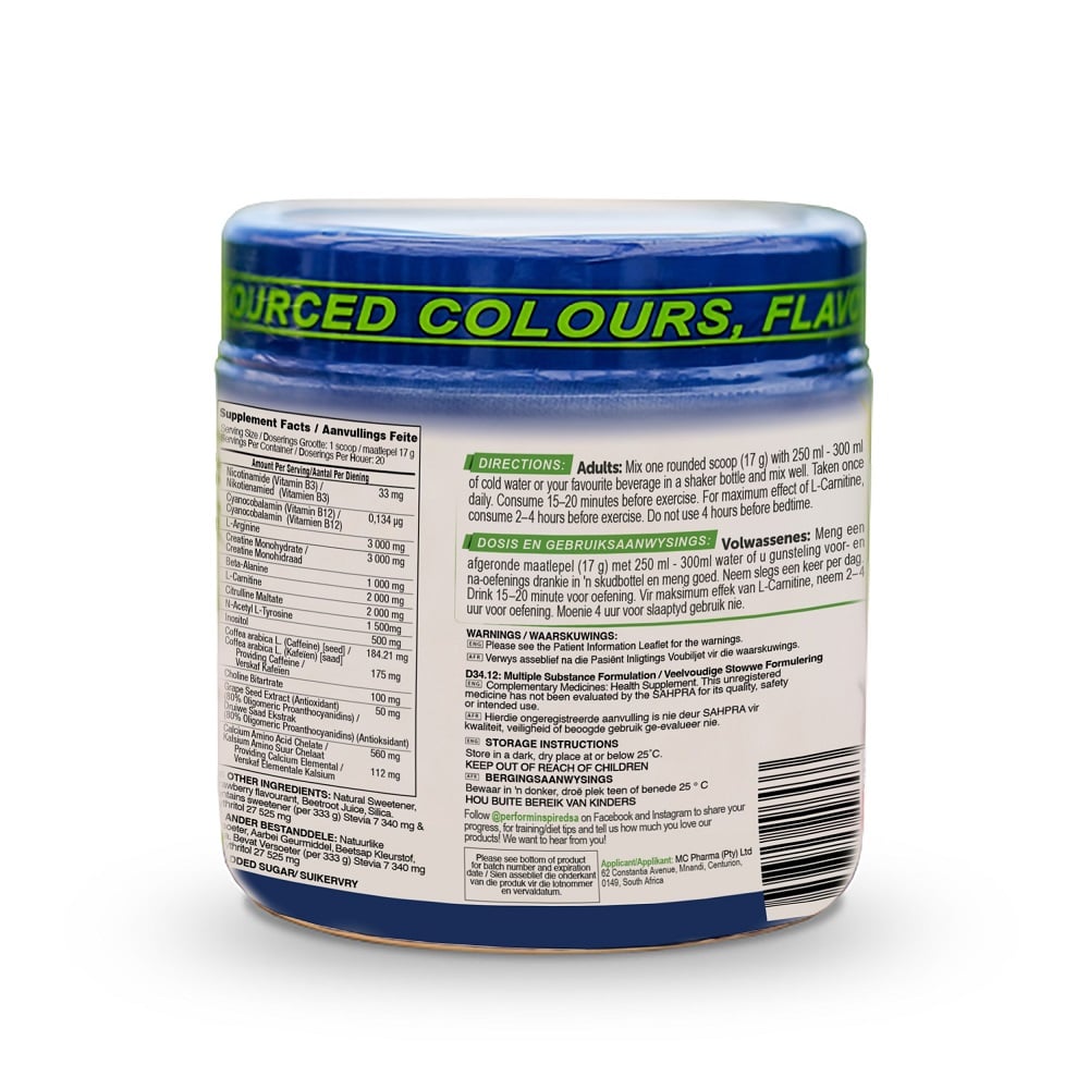 Performance Inspired Nutrition - Pre Workout Strawberry 333g