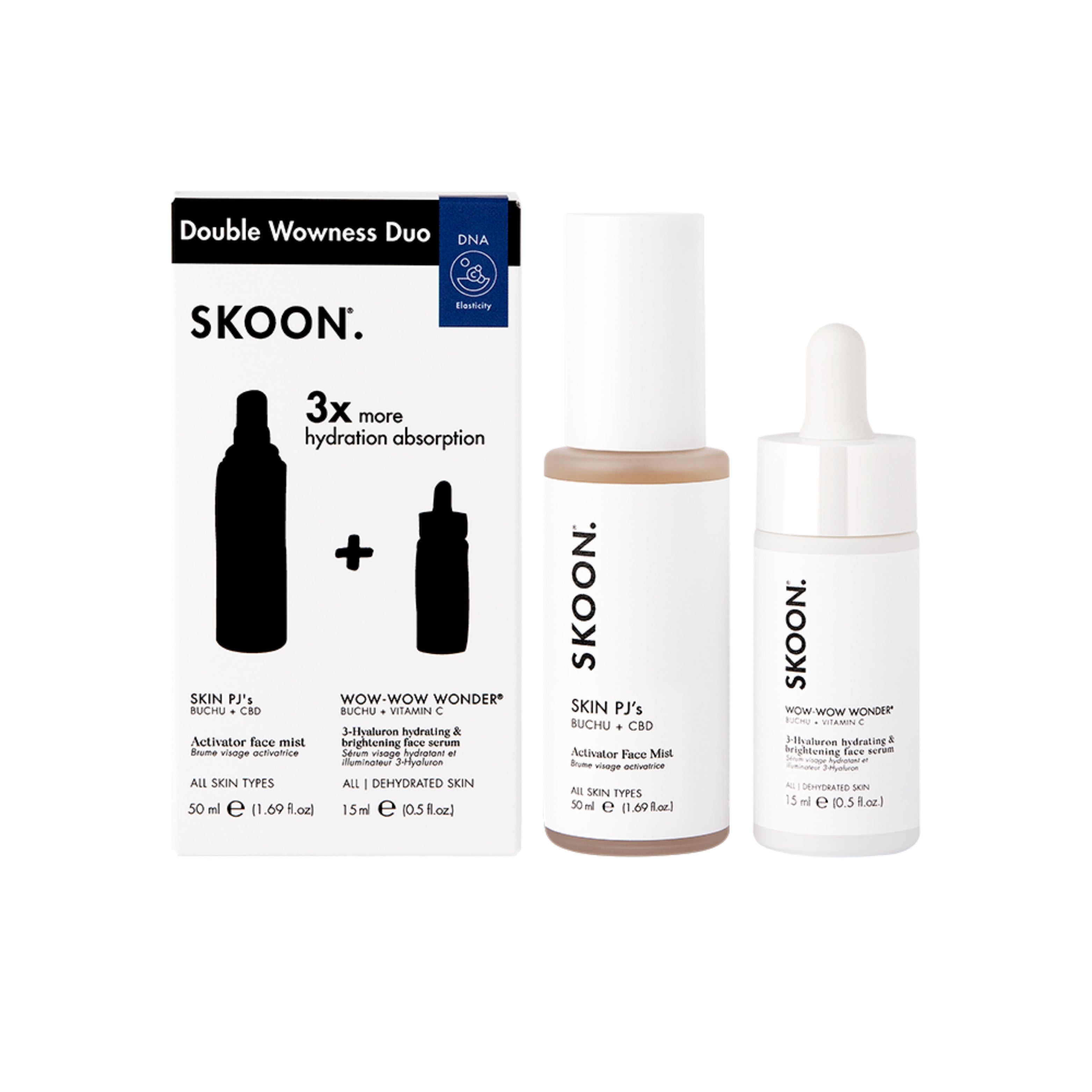 SKOON - Double Wowness Skin PJ (500ml) + Wow Wow Wonder (15ml)