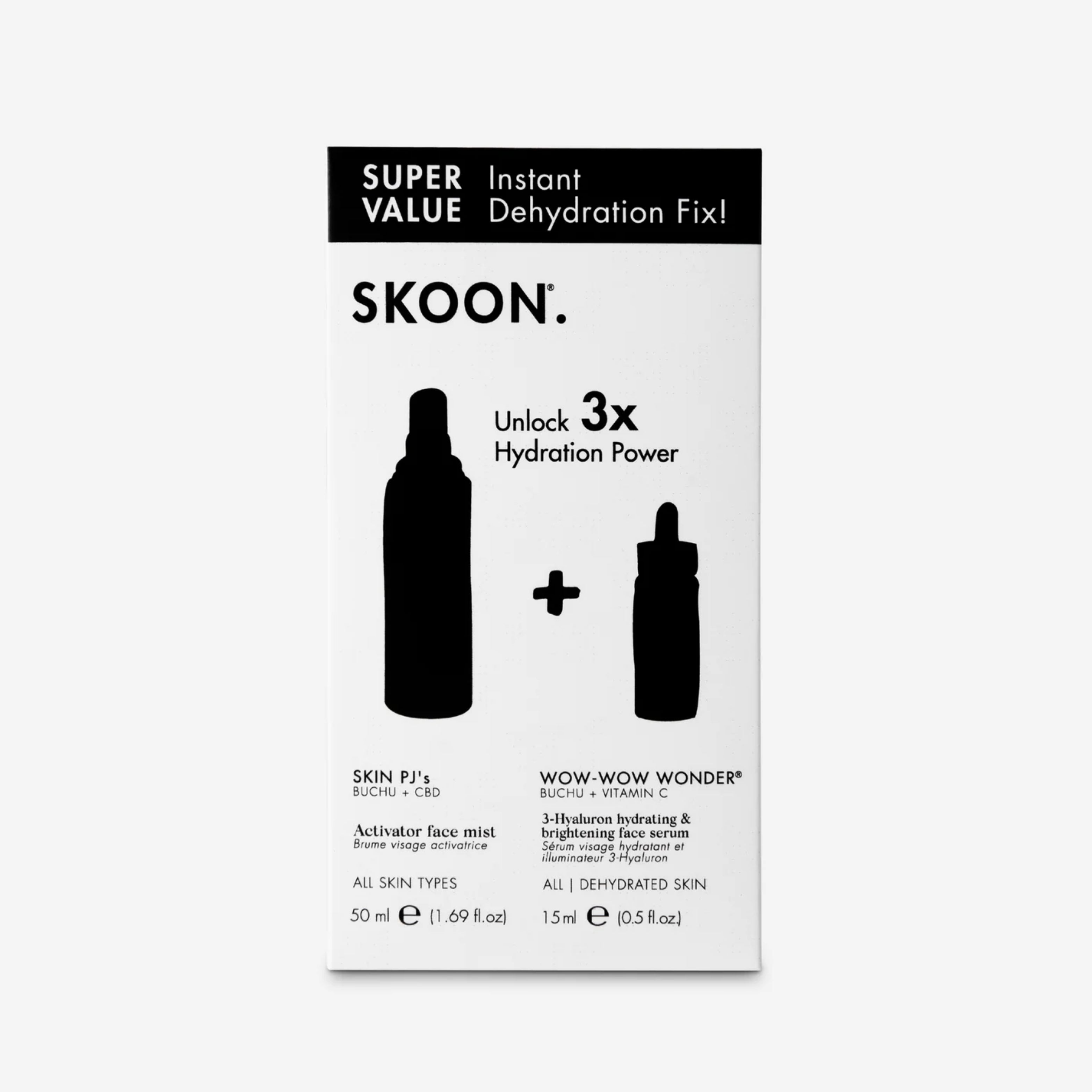 SKOON - Double Wowness Skin PJ (500ml) + Wow Wow Wonder (15ml)