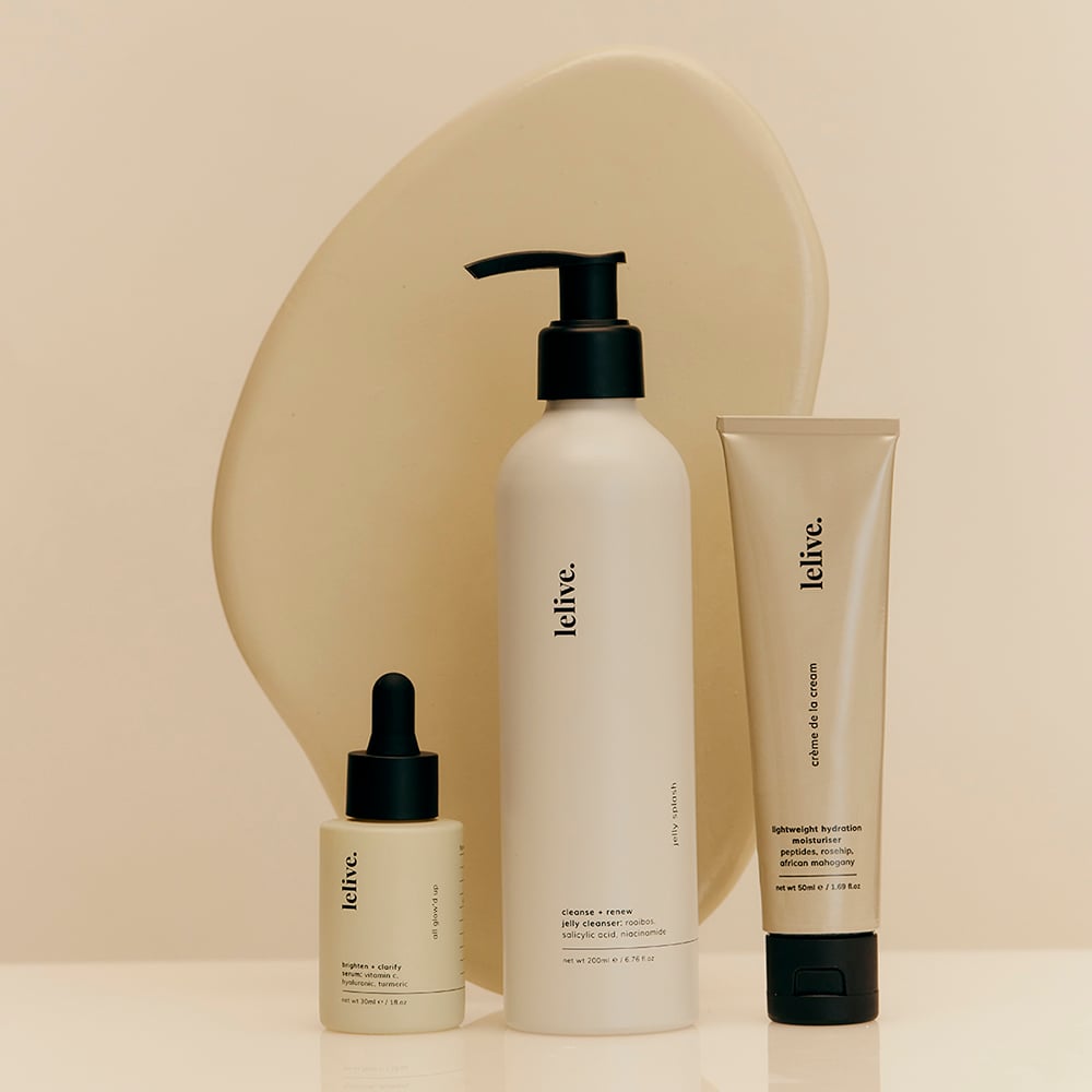 Lelive - Bestselling 3 Step Routine - Brighten, Clarify + Glow (all skin types)