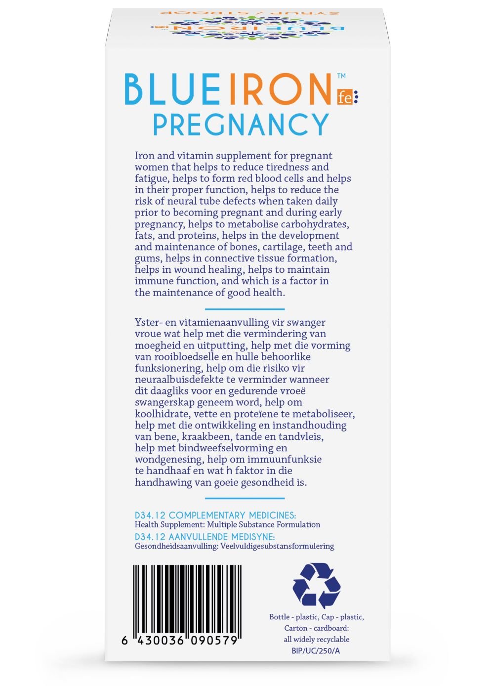 Blueiron - Pregnancy Blueberry 250ml