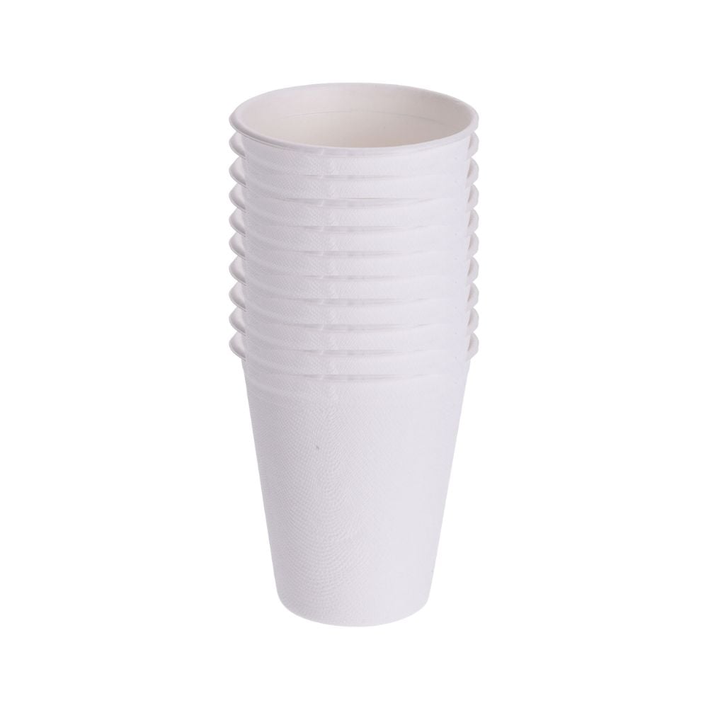 Eco Lifestyle - Sugarcane Party Cups White 10s