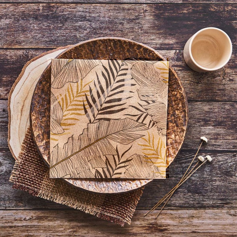 Eco Lifestyle - 3Ply Recycled Paper Serviettes 20s