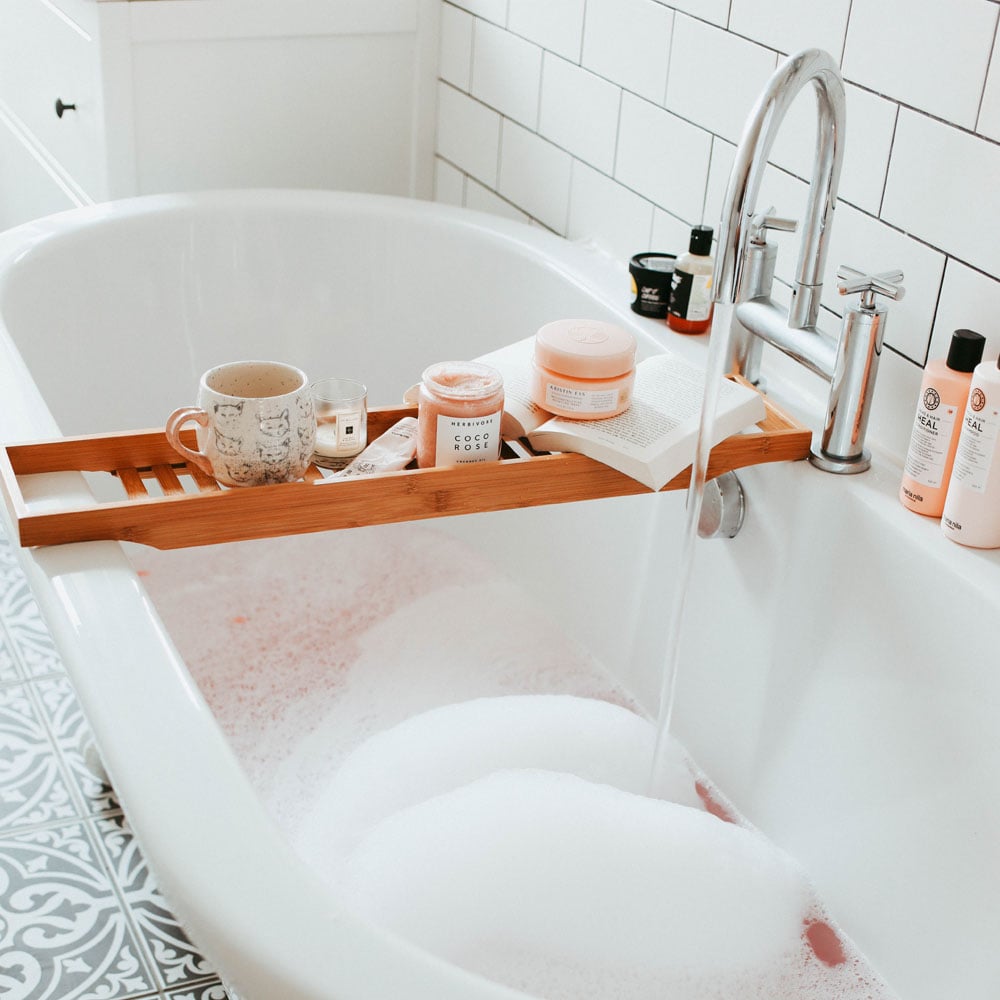 Eco Lifestyle - Bamboo Bathroom Caddy Rack 65cm