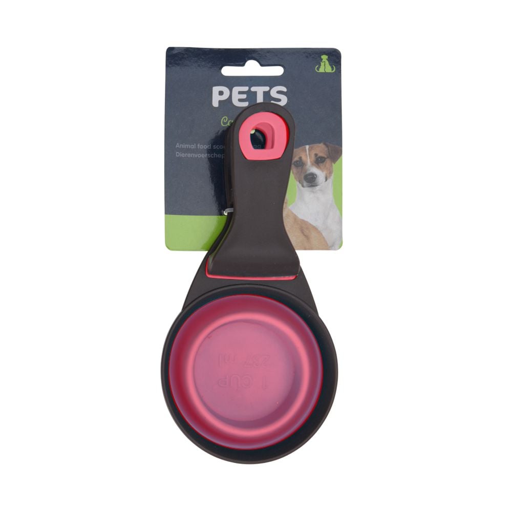 Eco Lifestyle - Foldable Pet Food Scoop Pink 237ml