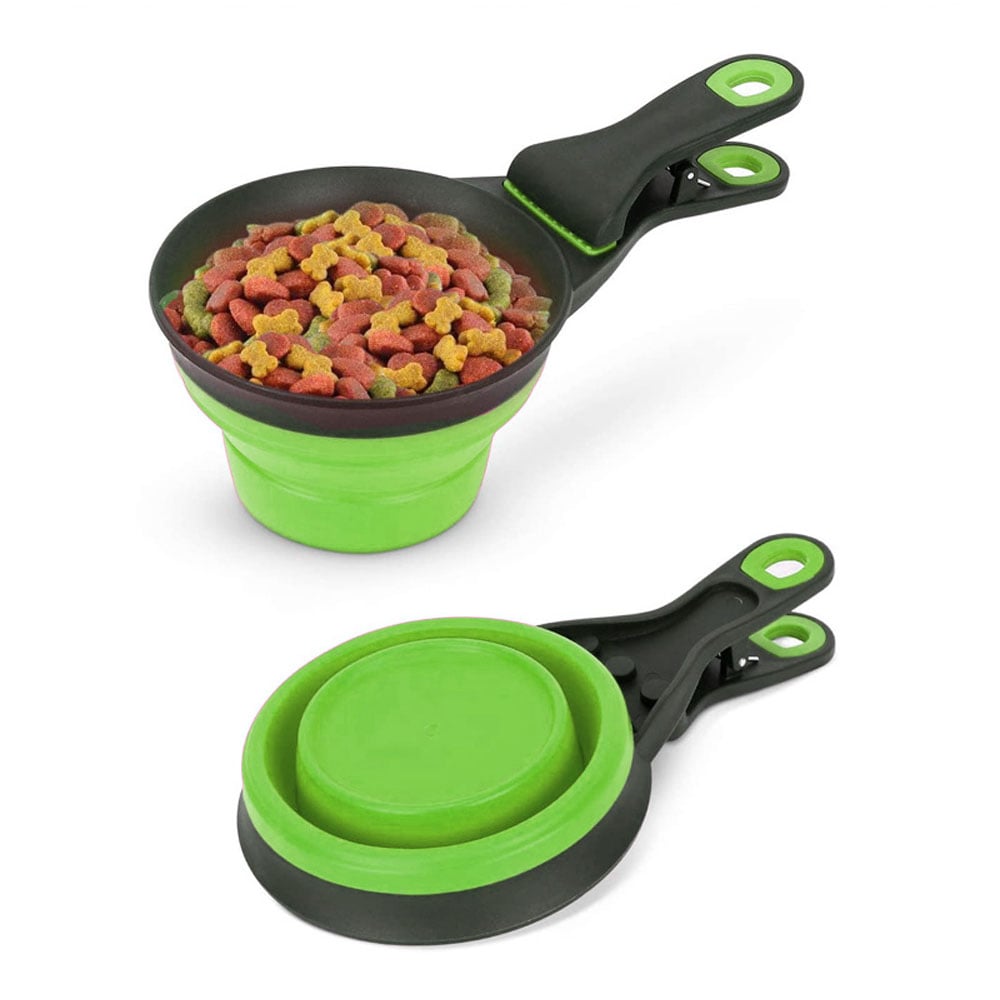 Eco Lifestyle - Foldable Pet Food Scoop Green 237ml