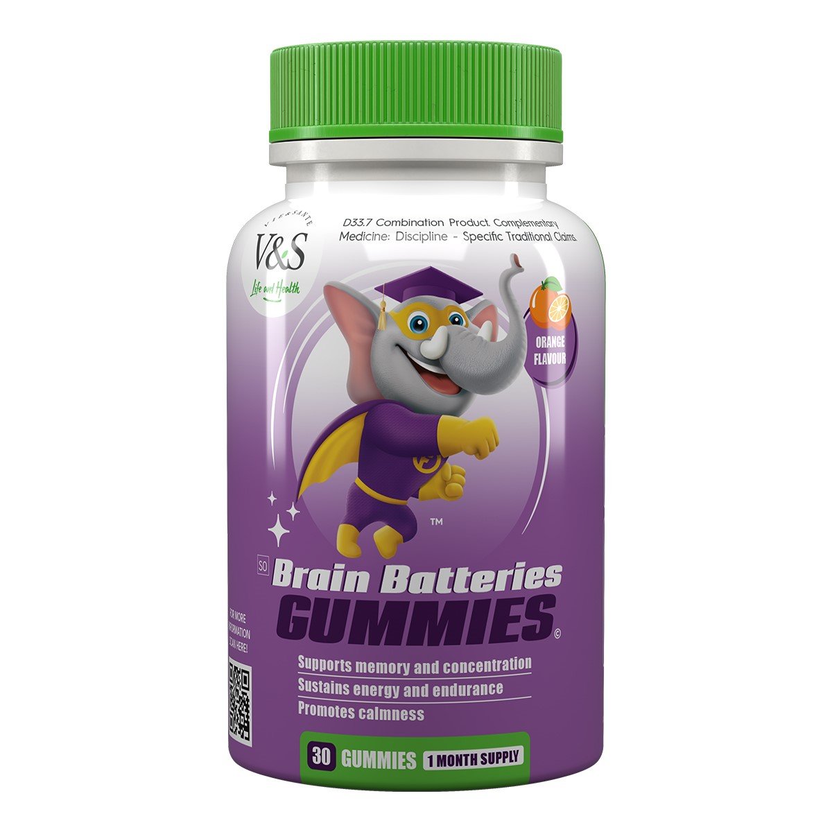 V&S - Brain Batteries Gummies 30s