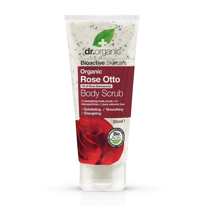 Dr Organic Rose Otto Body Scrub 200ml