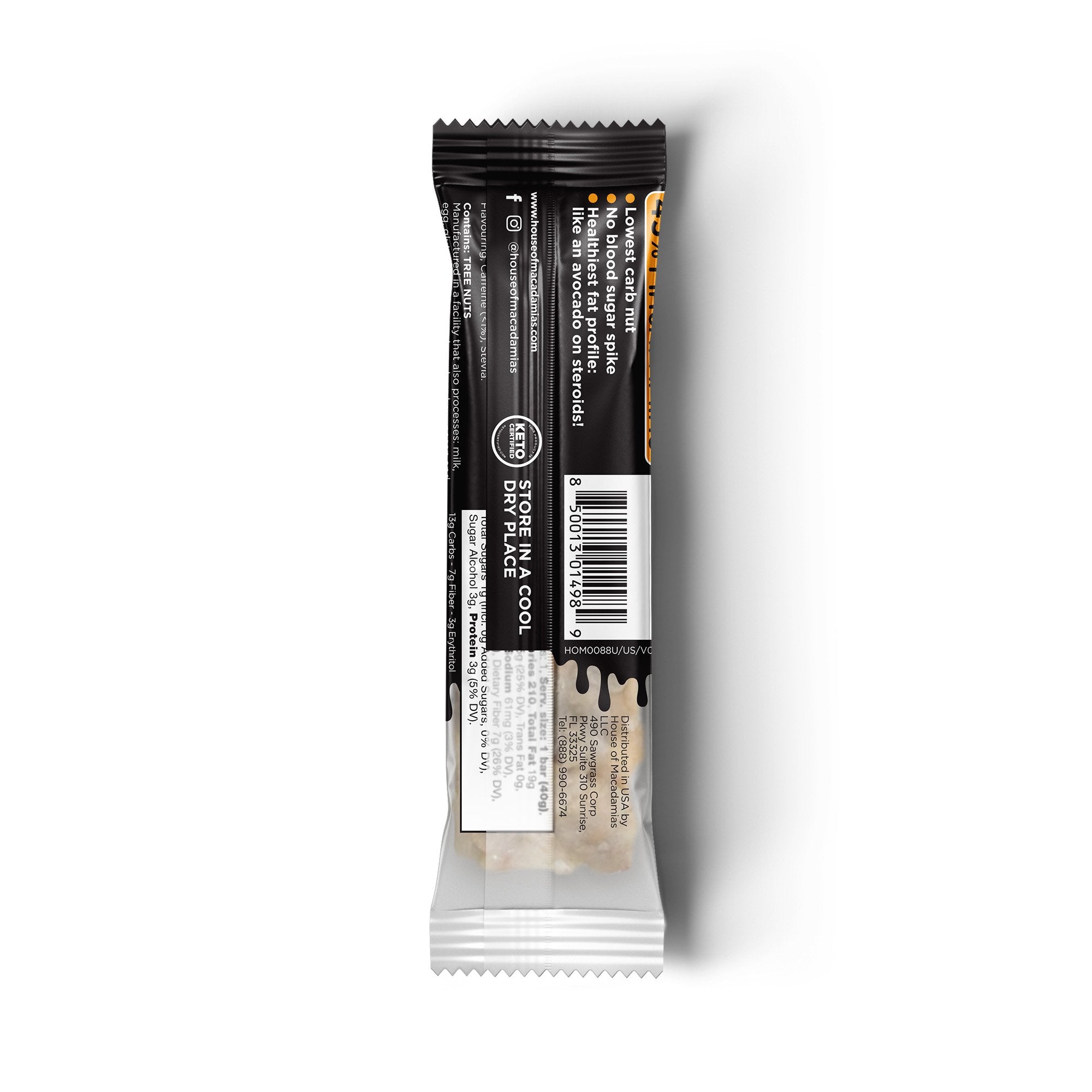 House of Macadamias - Macadamia Bru Bar Caramel Mocha 40g