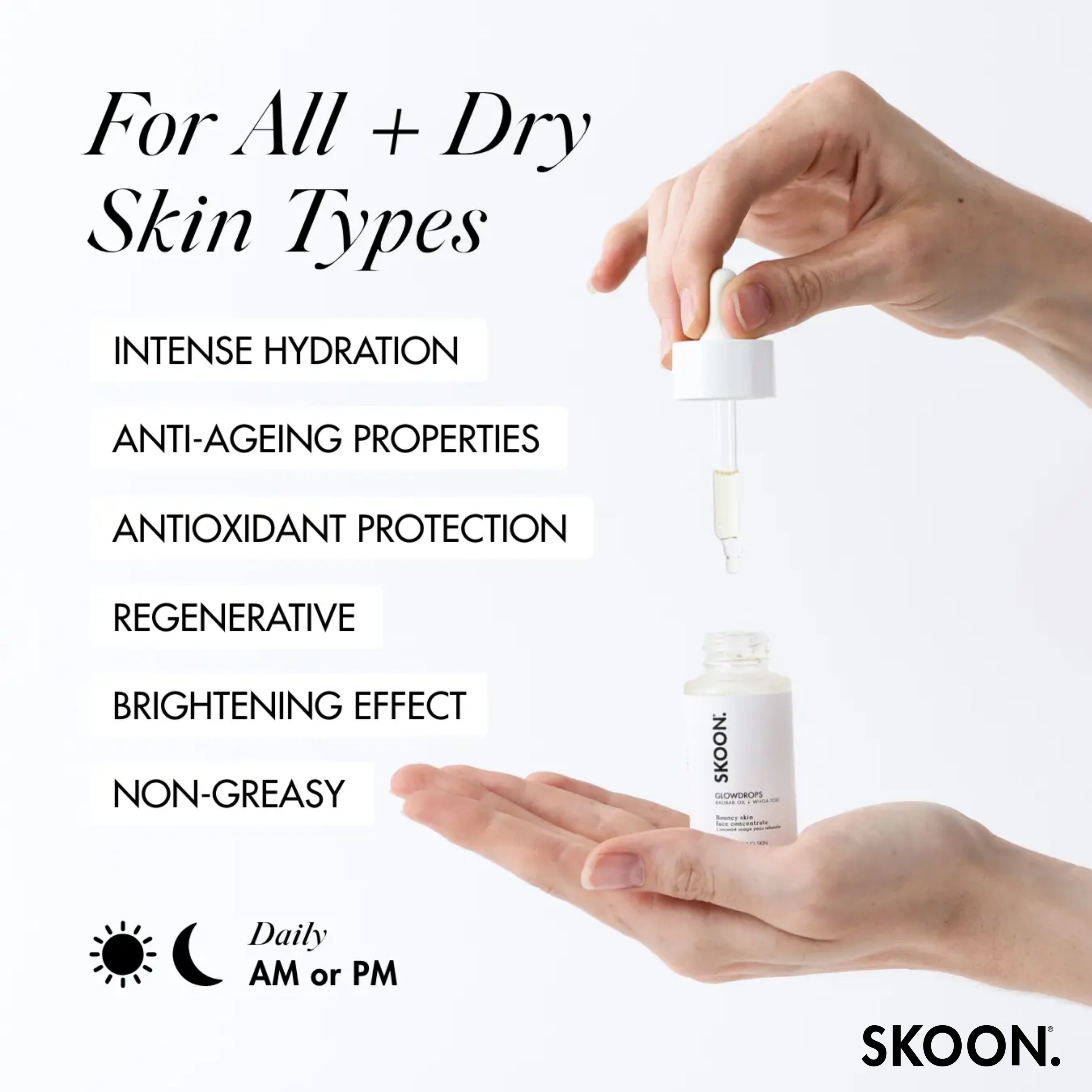 SKOON - Glowdrops Bouncy Face Concentrate 15ml+15ml Refill