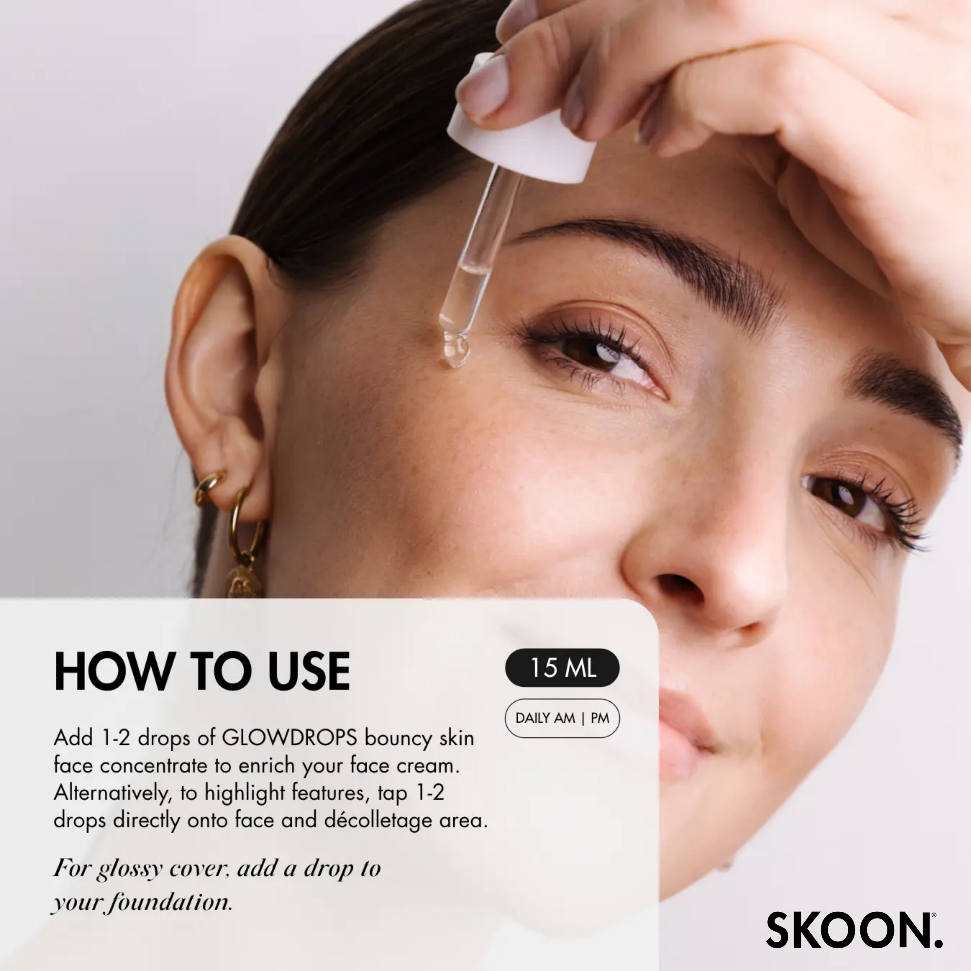 SKOON - Glowdrops Bouncy Face Concentrate 15ml+15ml Refill