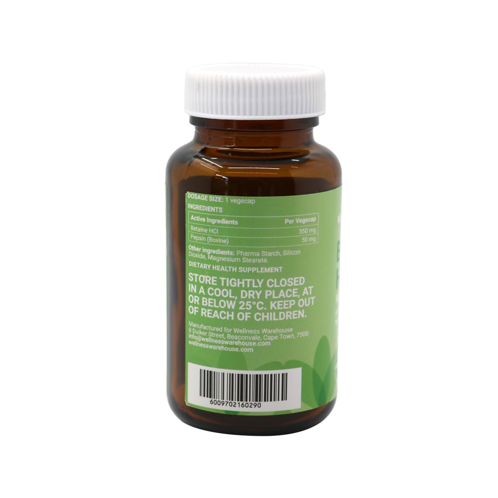Wellness - Betaine HCl with Pepsin 350mg 90s