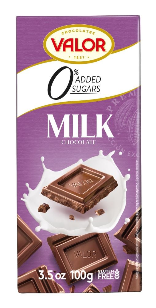 Valor - Milk Chocolate Slab Sugar Free 100g