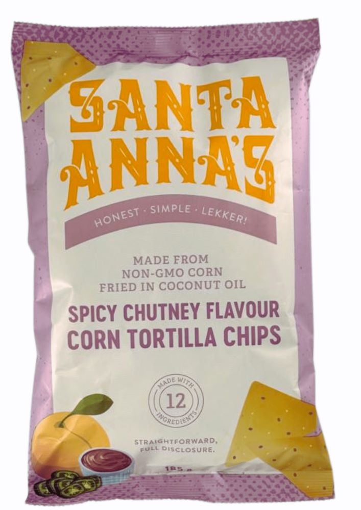 Santa Anna's - Corn Chips Spicy Chutney 185g