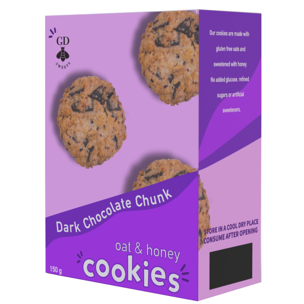 Gayleen's Decadence - Cookies Oat & Honey Chocolate Chunk 150g