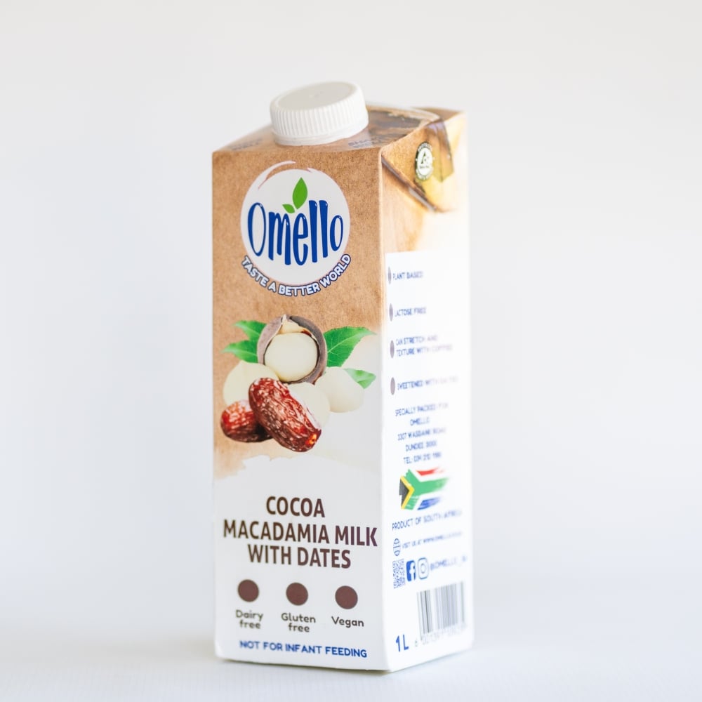 Omello - Cocoa Macadamia Milk with Dates 1lt