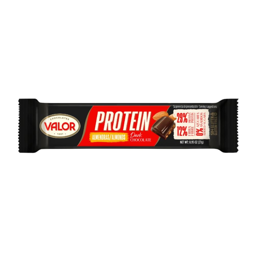 Valor - Dark Chocolate with Almond Protein Bars 27g