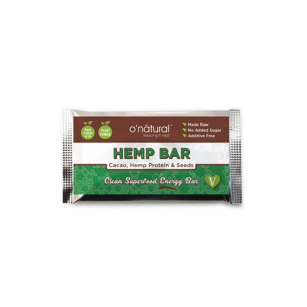 O'Natural - Chocolate Superfood Bar Hemp 40g