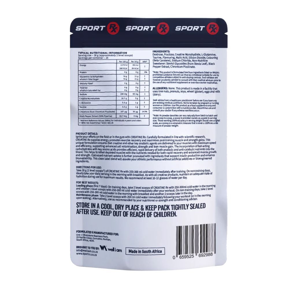 Sport Rx - Creatine Rx 750g