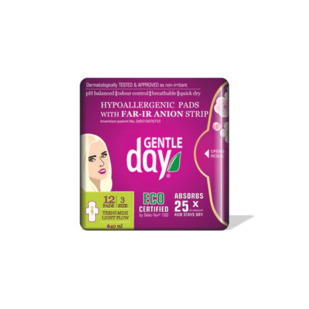 Gentle Day - Organic Teens Pads Mini Light Flow 12s