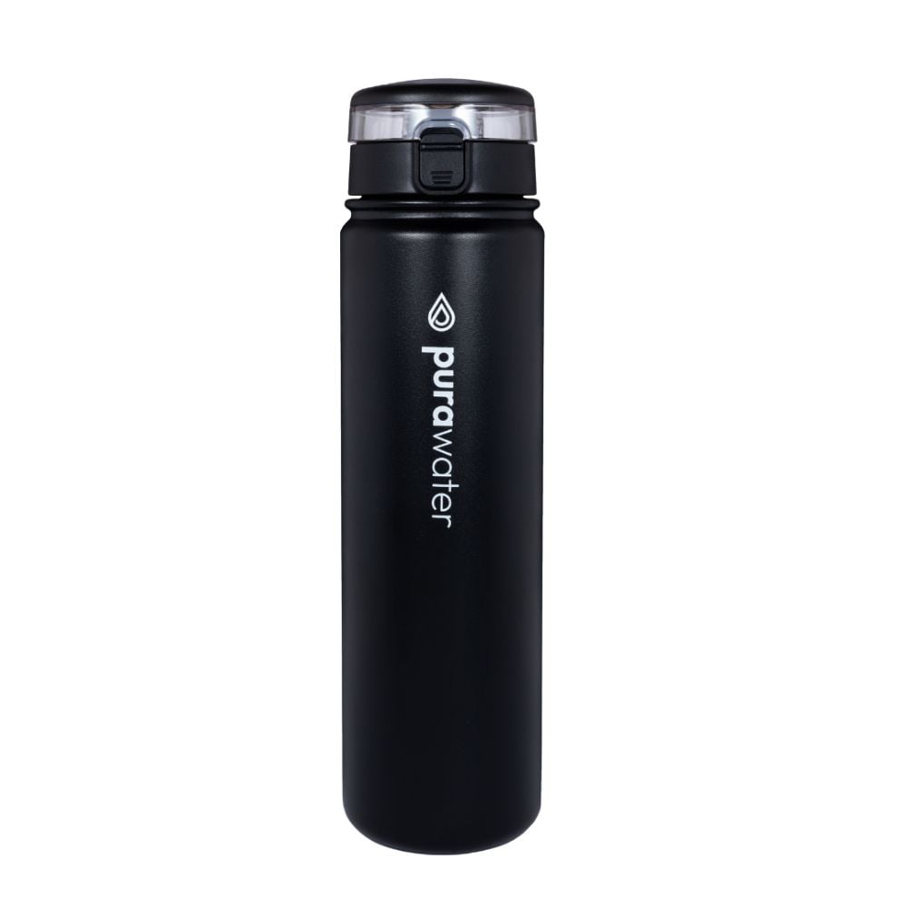 Pura Water - Water Filtering Bottle Stainless Steel 680ml