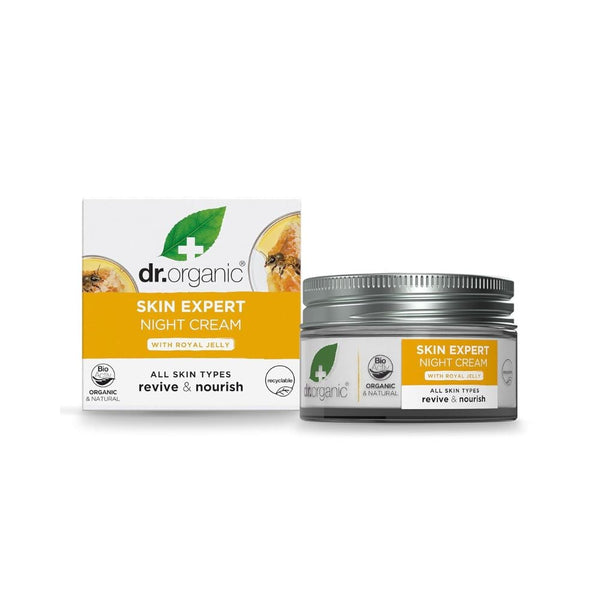 Dr Organic - Royal Jelly Night Cream 50ml - Wellness Warehouse