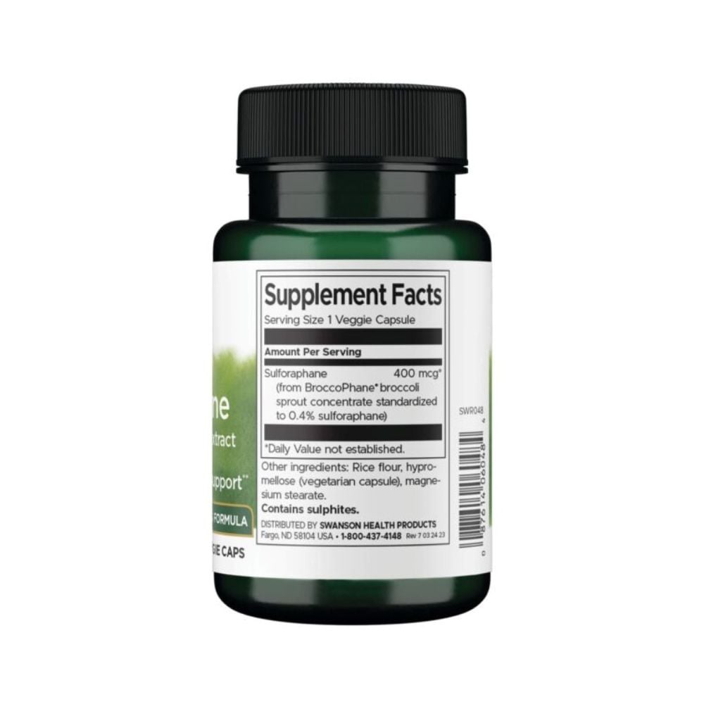 Swanson - Sulforaphane from Broccoli Sprout Extract 400mcg 60s