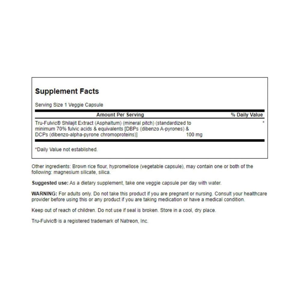 Swanson - Shilajit Extract Extra Strength 100mg 30s