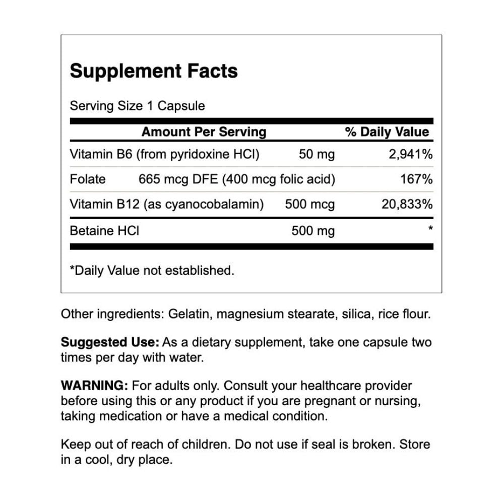 Swanson - Homocysteine Formula 120s