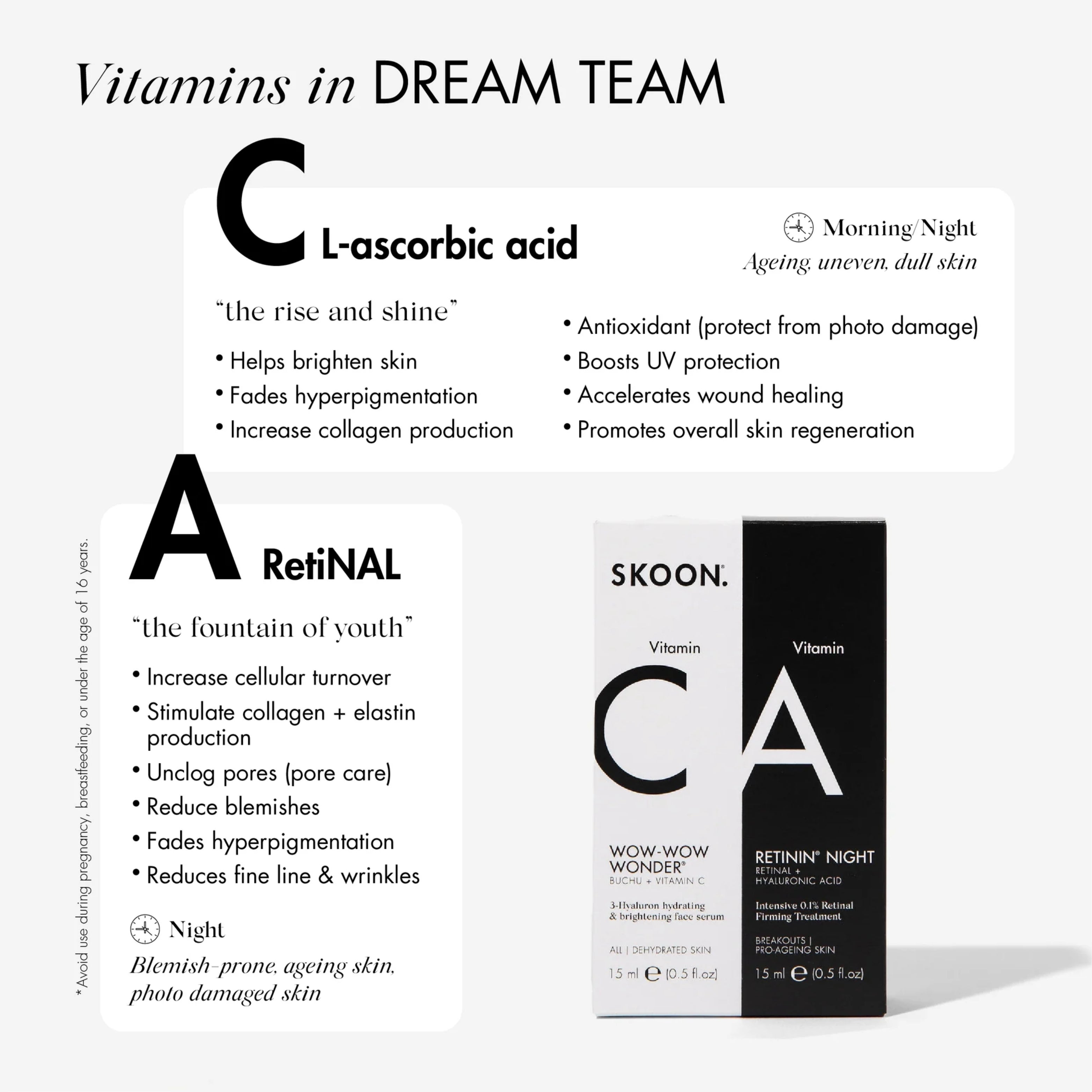 SKOON - Dream Team Duo (Retinin Night + WWW Serum)