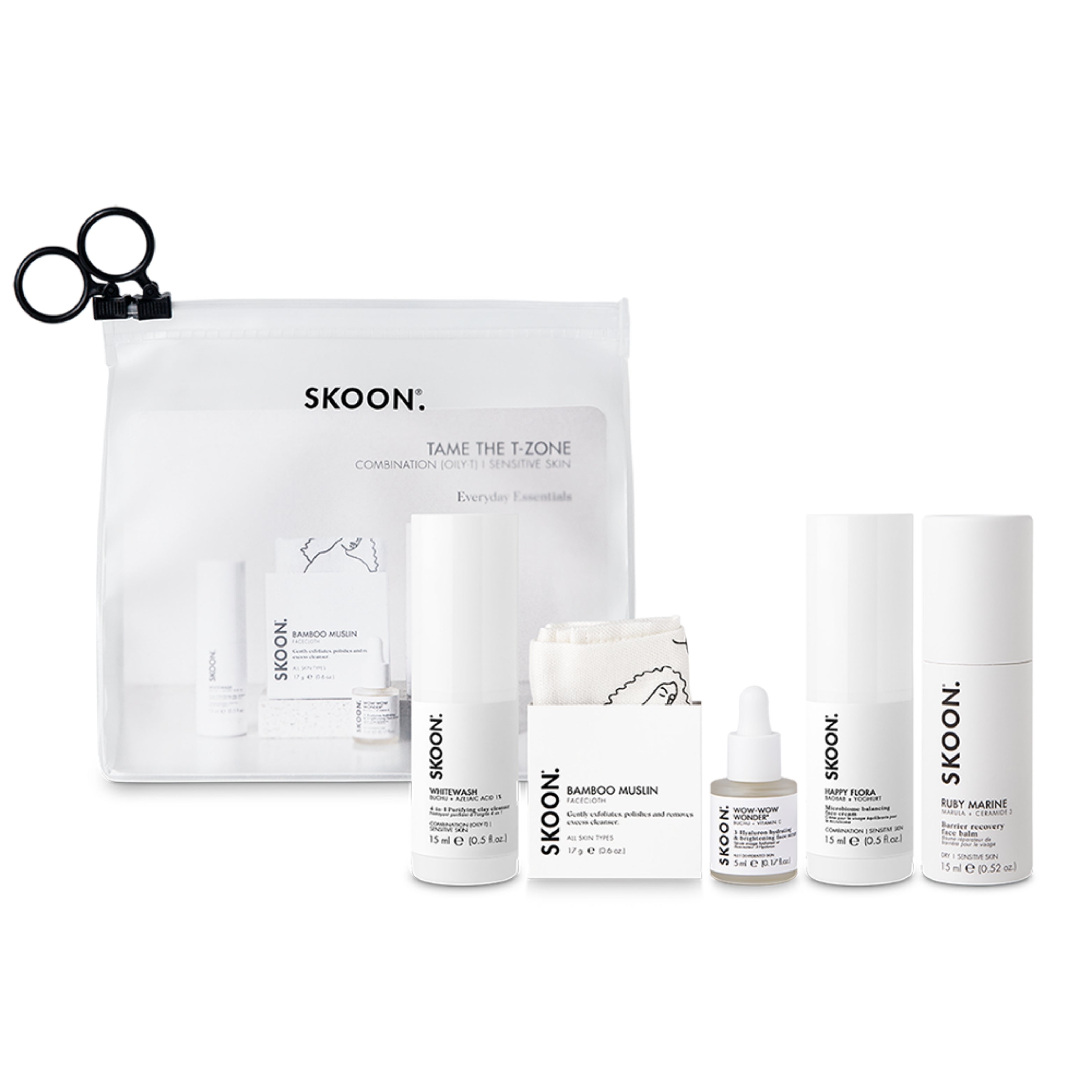SKOON - Tame The Zone Combination ( Oily T) + Sensitive Skin Set