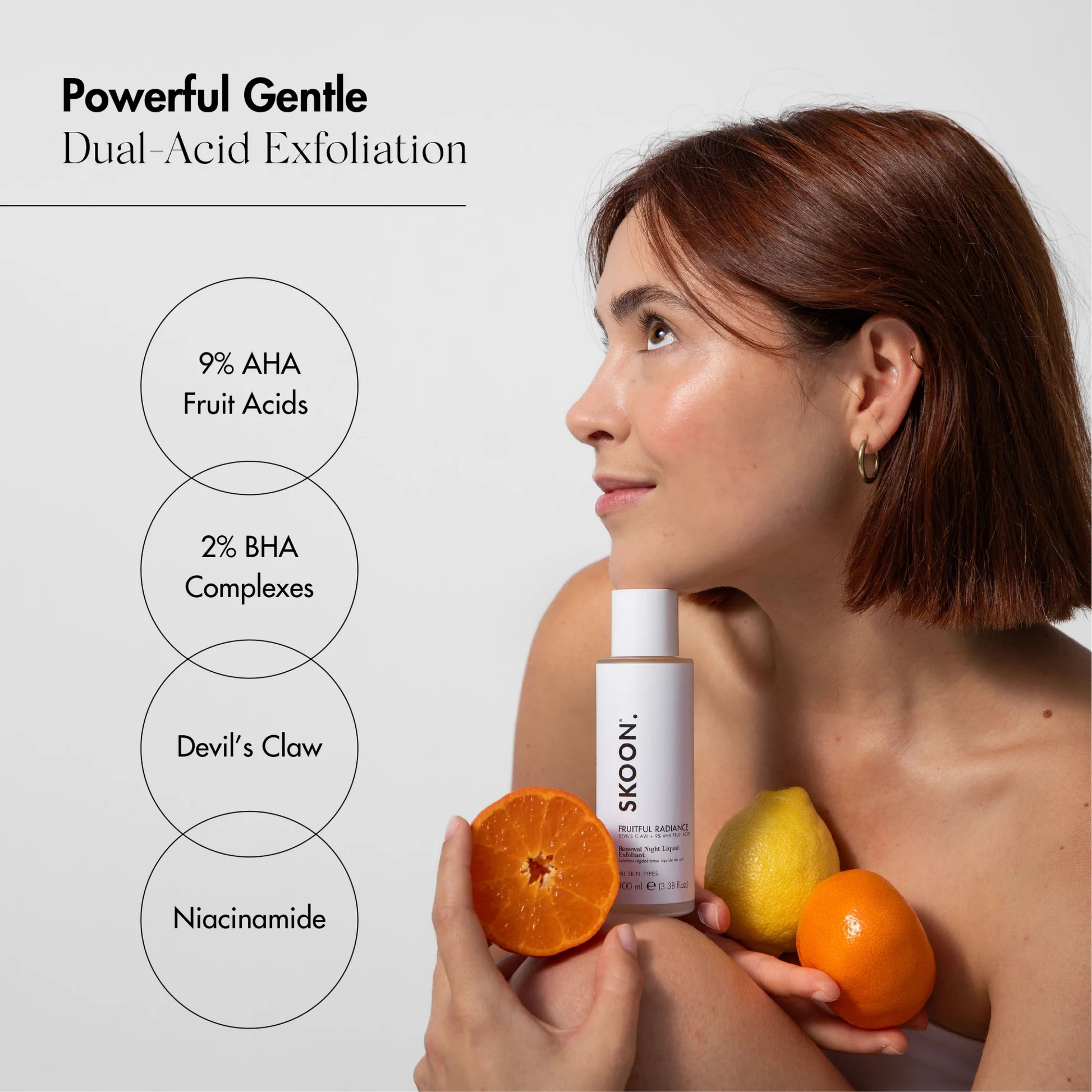SKOON - Fruitful Radiance Renewal Night Liquid Exfoliant 100ml