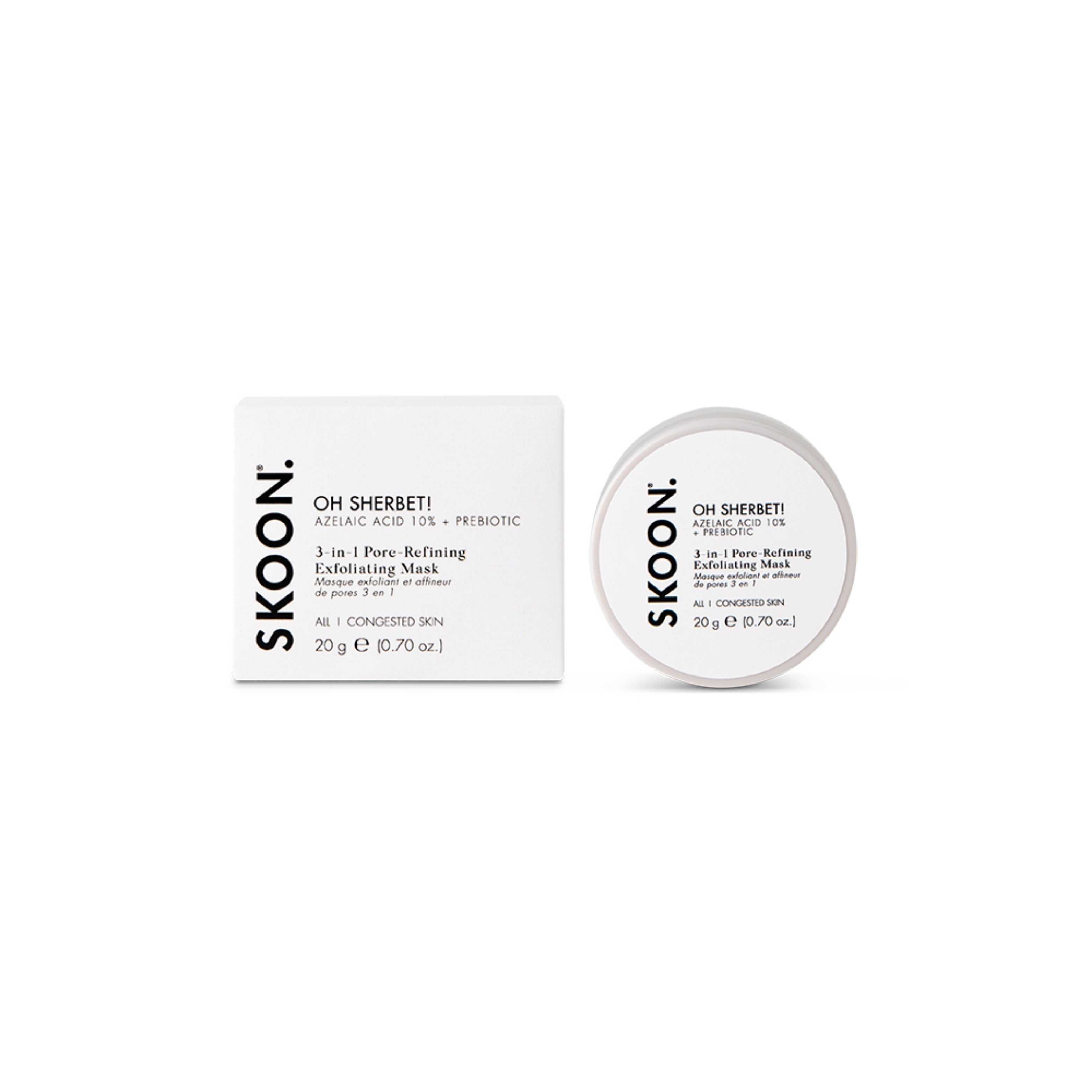 SKOON - Oh Sherbert Azelaic Acid 10% Exfoliating Clay Mask 20g