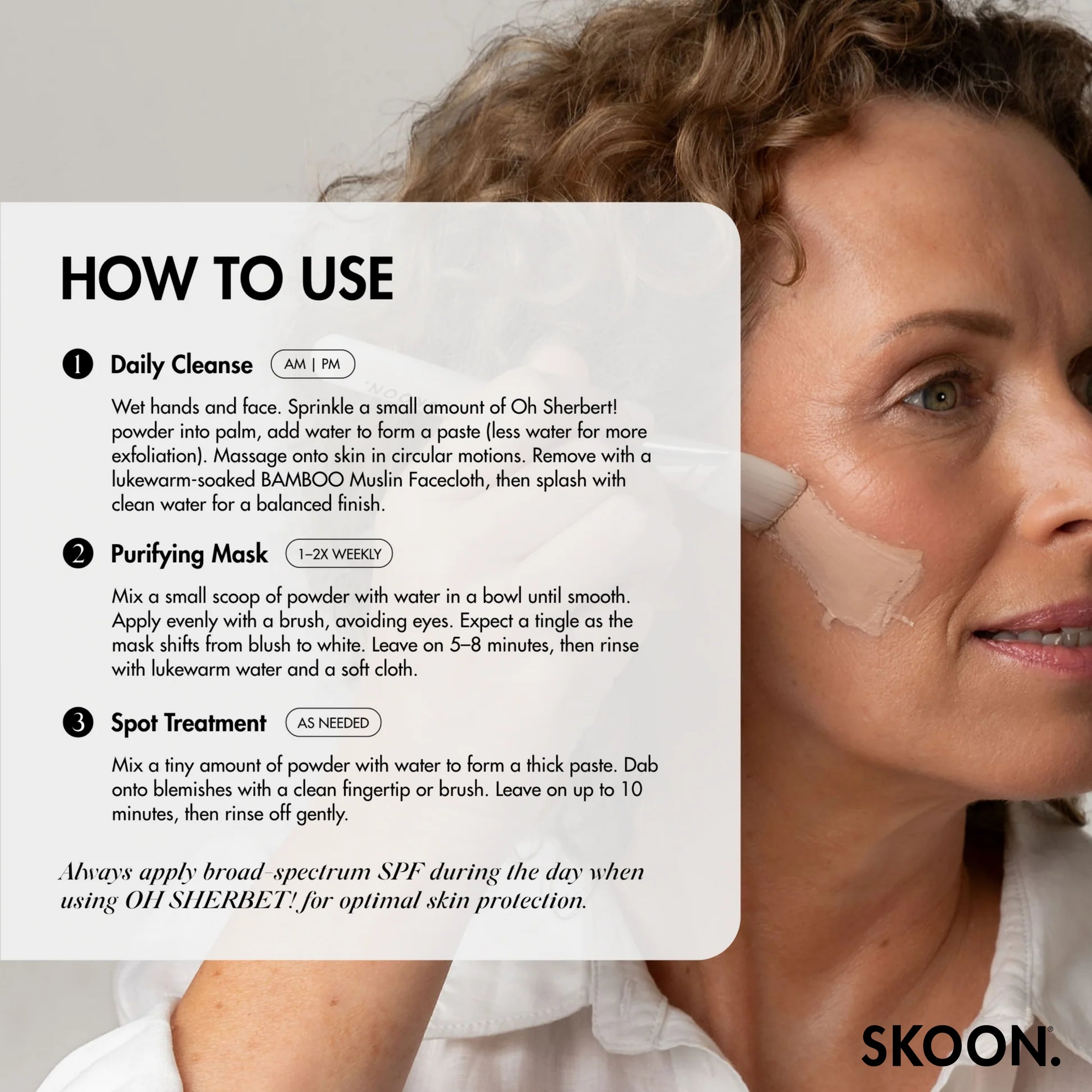 SKOON - Oh Sherbert Azelaic Acid 10% Exfoliating Clay Mask 20g