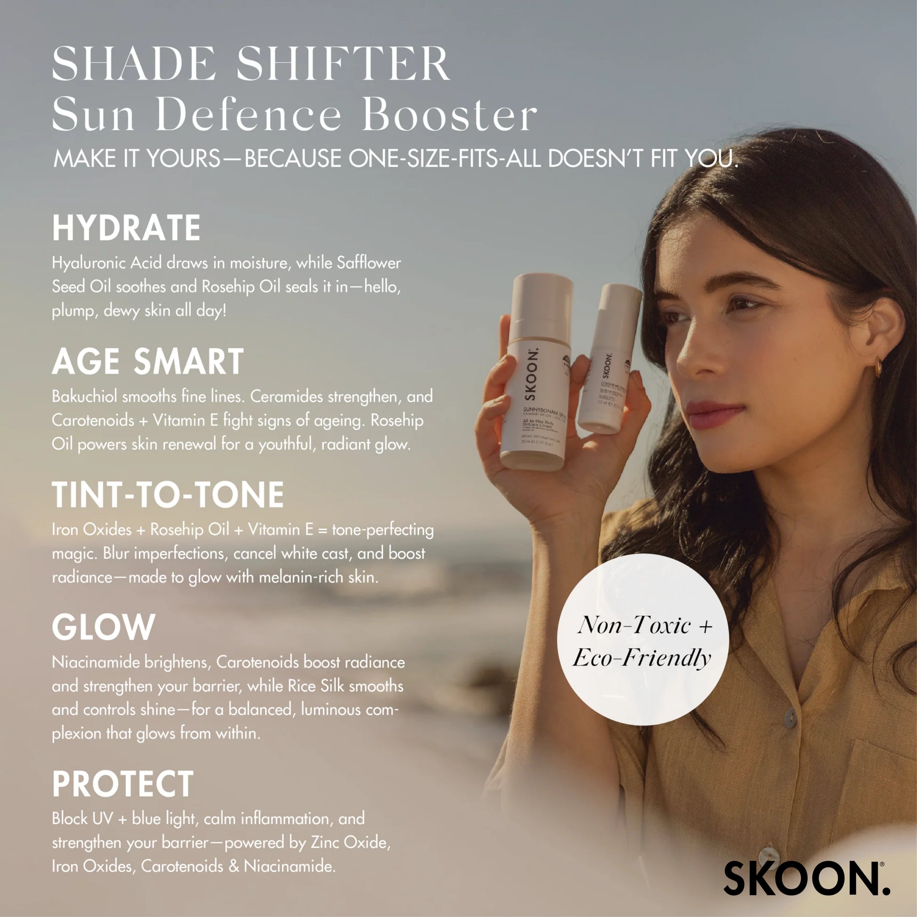 SKOON - Shade Shifter SPF40+ 30ml & SPF Booster 15ml