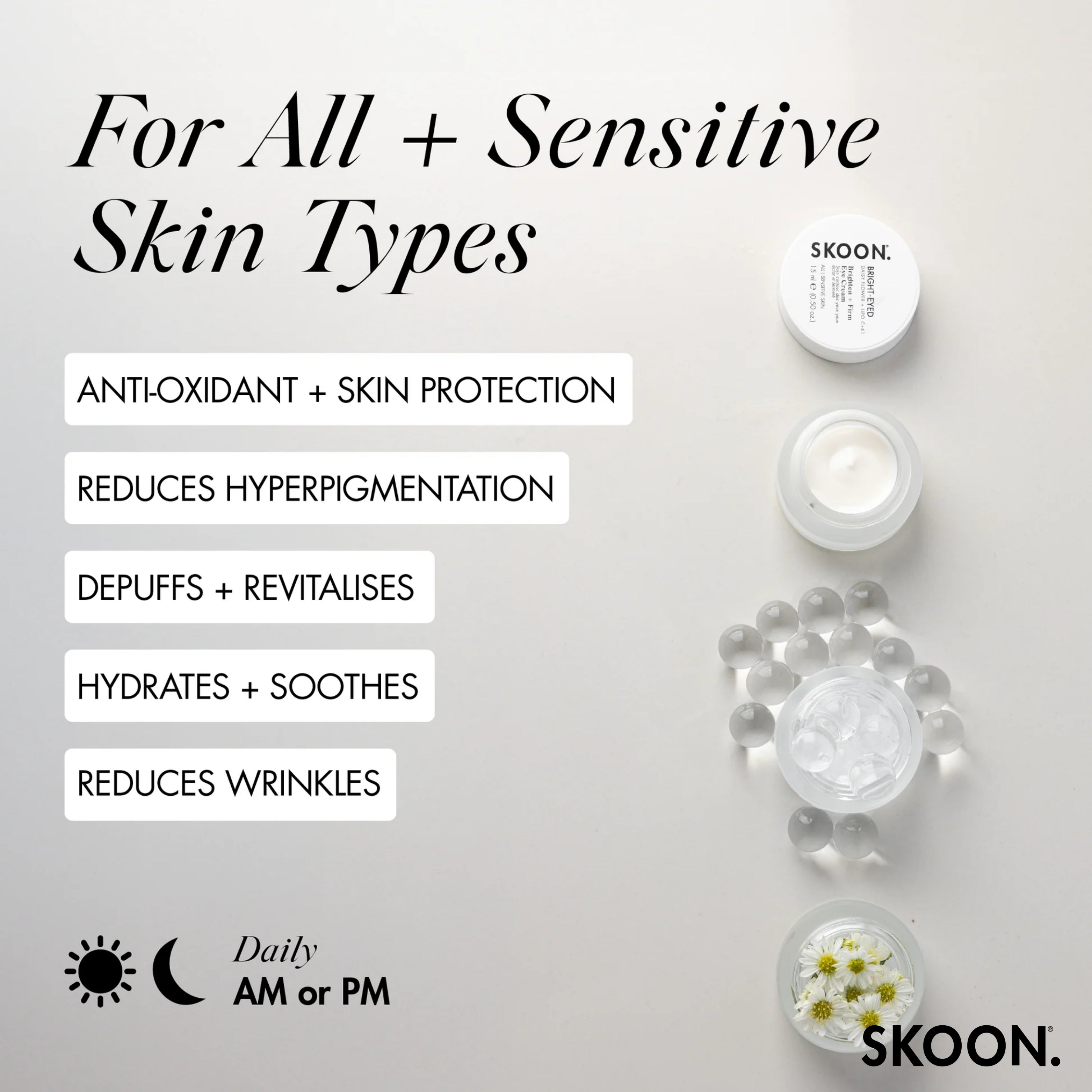 SKOON - Bright-Eyed Brighten + Firm Eye Cream 15ml